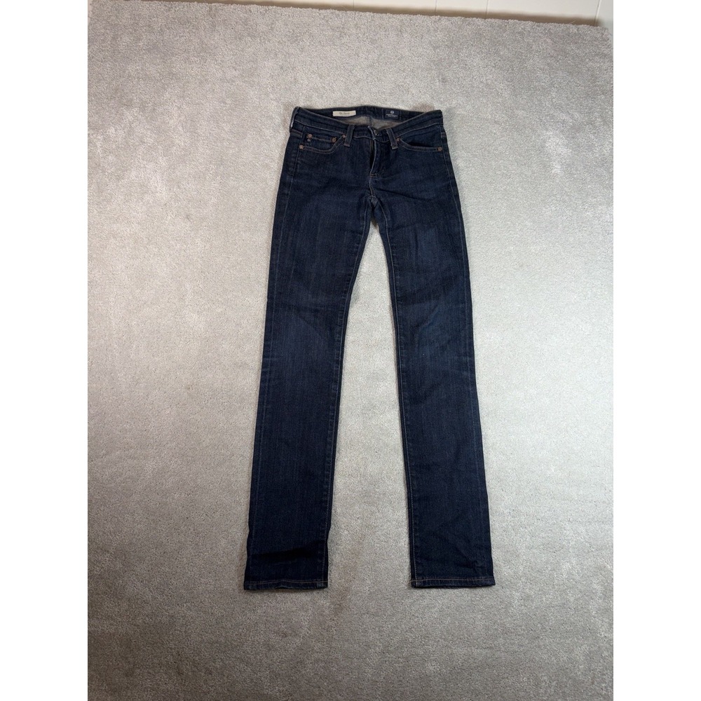 adriano goldschmied jeans womens stevie straight dark wash low rise‎ 25r